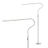 JONATHAN Y Lighting Julian 65" Tall Integrated LED Floor Lamp Black