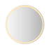 JONATHAN Y Lighting Dane 32" Diameter Modern Circular Frameless Bathroom Wall Mirror with LED Lighting White