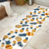 JONATHAN Y Lighting 2' x 8' Polypropylene Pineapple Indoor/Outdoor Rectangular Area Rug Orange / Navy