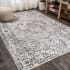 JONATHAN Y Lighting Bohemian FLAIR 4' x 6' Polypropylene Vintage Indoor Area Rug Dark Gray