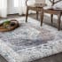 JONATHAN Y Lighting California Vintage 4' x 6' Polypropylene Vintage Traditional Rectangle Area Rug Gray / Ivory