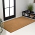 JONATHAN Y Lighting CocoHarbor Greet Mats 4' x 6' Natural Fibers Solid and Traditional Rectangular Door Mat Light Brown