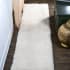 JONATHAN Y Lighting Tango 2' x 10' Shag Polypropylene Solid Indoor Runner Ivory