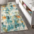 JONATHAN Y Lighting Contemporary POP 2-1/4' x 8' Polypropylene Vintage Abstract Runner Blue / Cream