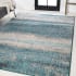 JONATHAN Y Lighting Contemporary Pop 7-3/4' x 10' Polypropylene Vintage Rectangle Area Rug Cream / Turquoise