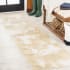 JONATHAN Y Lighting 2' x 8' Polypropylene Abstract Indoor/Outdoor Rectangular Area Rug Gold / Cream
