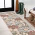 JONATHAN Y Lighting 2' x 8' Polypropylene Botanical Indoor/Outdoor Rectangular Area Rug Yellow / Ivory / Red