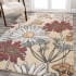 JONATHAN Y Lighting Contemporary Pop 7-3/4' x 10' Polypropylene Botanical Indoor Rectangular Area Rug Yellow / Ivory / Red
