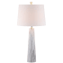 JONATHAN Y Lighting Bradley Single Light 29" Tall LED Buffet Table Lamp with Hardback Cotton Shade Faux Marble