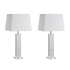 JONATHAN Y Lighting Noelle Single Light 29" Tall LED Buffet Table Lamp Set of (2) White