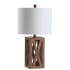JONATHAN Y Lighting Farmhouse Stewart 22" Tall LED Table Lamp Brown