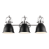 JONATHAN Y Lighting Phineas 3 Light 26" Wide LED Vanity Light Black