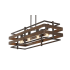 JONATHAN Y Lighting Horizon 4 Light 34" Wide LED Linear Pendant Dark Brown / Oil Rubbed Bronze