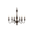 JONATHAN Y Lighting Oakley 6 Light 25" Wide LED Taper Candle Chandelier Light Brown / Oil Rubbed Bronze