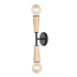 JONATHAN Y Lighting Katia 2 Light 24" Tall LED Wall Sconce Brown / Black