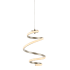 JONATHAN Y Lighting Whirl 11" Wide LED Pendant Silver