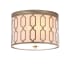 JONATHAN Y Lighting Link 2 Light 13" Wide LED Flush Mount Drum Ceiling Fixture Soft Gold
