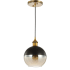 JONATHAN Y Lighting Single Light 8" Wide LED Mini Pendant Brass Gold / Black