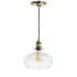 JONATHAN Y Lighting Single Light 10" Wide LED Mini Pendant Brass Gold