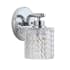 JONATHAN Y Lighting Spaulding 8" Tall LED Bathroom Sconce Chrome