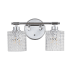 JONATHAN Y Lighting Spaulding 2 Light 13" Wide LED Bathroom Vanity Light Chrome