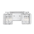 JONATHAN Y Lighting Coco 2 Light 14" Wide LED Bathroom Vanity Light Chrome