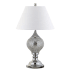 JONATHAN Y Lighting Louise Single Light 27" Tall LED Buffet Table Lamp Silver / Chrome
