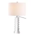 JONATHAN Y Lighting Sasha Single Light 25" Tall LED Buffet Table Lamp with Hardback Cotton Shade Clear