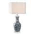 JONATHAN Y Lighting May 28" Tall LED Vase Table Lamp Blue / White