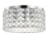 JONATHAN Y Lighting Ellen 3 Light 15" Wide LED Flush Mount Drum Ceiling Fixture Chrome