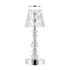 JONATHAN Y Lighting Lillian 13" Tall LED Buffet Table Lamp Clear / Chrome