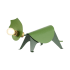 JONATHAN Y Lighting Gretchen 8" Tall LED Animal, Novelty Table Lamp Green