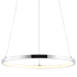 JONATHAN Y Lighting Bradley 16" Wide LED Suspension Pendant Chrome