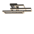 JONATHAN Y Lighting Turing 3 Light 28" Wide LED Semi-Flush Ceiling Fixture Black