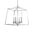 JONATHAN Y Lighting Gloria 4 Light 19" Wide LED Taper Candle Pendant Chrome