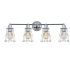 JONATHAN Y Lighting Evelyn 4 Light 30" Wide Bathroom Vanity Light Chrome