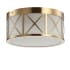 JONATHAN Y Lighting Cadence 2 Light 13" Wide LED Flush Mount Ceiling Fixture Brass Gold
