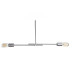 JONATHAN Y Lighting Turing 2 Light 31" Wide LED Linear Chandelier Chrome
