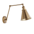 JONATHAN Y Lighting Rover Single Light 7" Tall LED Adjustable Wall Sconce Brass