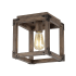JONATHAN Y Lighting Magnolia 8" Wide LED Flush Mount Ceiling Fixture Brown