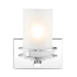 JONATHAN Y Lighting Fairfax 9" Tall LED Bathroom Sconce Chrome
