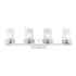 JONATHAN Y Lighting Fairfax 4 Light 32" Wide LED Bathroom Vanity Light Chrome