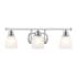JONATHAN Y Lighting Beverly 3 Light 25" Wide LED Bathroom Vanity Light Chrome