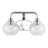 JONATHAN Y Lighting Sandrine 2 Light 18" Wide LED Bathroom Vanity Light Chrome