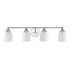 JONATHAN Y Lighting Lydia 4 Light 33" Wide LED Bathroom Vanity Light Chrome