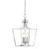 JONATHAN Y Lighting Camden 3 Light 10" Wide LED Taper Candle Mini Pendant Chrome