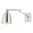 JONATHAN Y Lighting Cary 9" Tall LED Plug-In Wall Sconce with Iron Shade Nickel