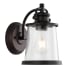 JONATHAN Y Lighting Marais 10" Tall LED Wall Sconce with Seedy Glass Shade Oil Rubbed Bronze
