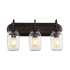 JONATHAN Y Lighting Gaines 3 Light 19" Wide LED Bathroom Vanity Light Oil Rubbed Bronze