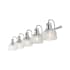 JONATHAN Y Lighting Virginia 5 Light 43" Wide LED Vanity Light Chrome
